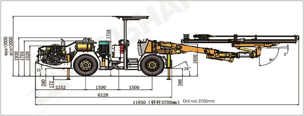 KJ311增高型全液壓掘進鉆車